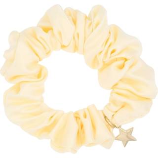 DARK Satin Scrunchie Pale Yellow