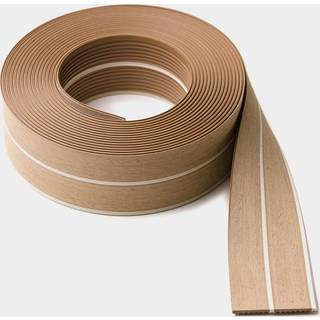 Teakimitation ISITEEK 2 x 45, hvid fugelinje, 11 meter, (1 m²)
