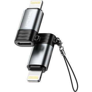 NEXTBATT USB-C hun til Lightning adapter - Sort/Grå