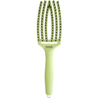 Olivia Garden Fingerbrush Boar & Nylon Hårbørste med børstehår af nylon og vildsvin Dolce Vita Green Pistacchio 1 stk. - 1 stk.