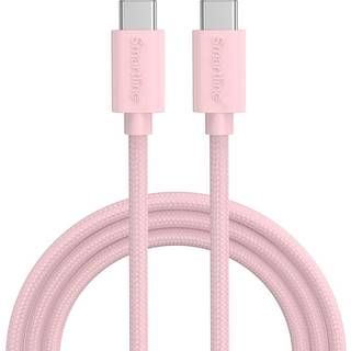 Smartline (60W) USB-C til USB-C Ladekabel - 2 Meter - Lyserød