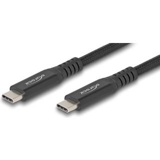 Delock USB-C til USB-C kabel - 20Gbps - USB4 - 100W - 0.5 m