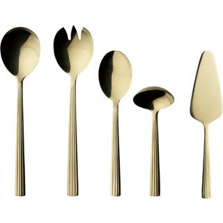 Raw serveringssæt 5 dele - Champagne guld