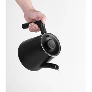 Varia AURA Teapot 1.0L – Modern Stainless Steel Tea Maker - Black