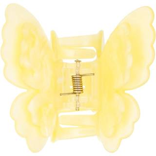 DARK Butterfly Hair Claw Pale Yellow