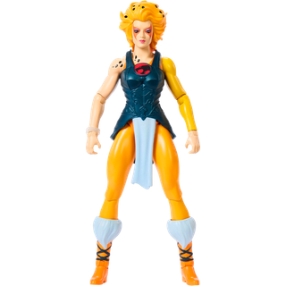 Masters of the Universe Origins & Thundercats Actionfigur Cheetara Toy 1980'er Crossover 5,5-tommer Kan flyttes med aftagelig rustningsstav og mi