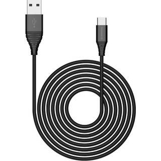 Riversong Alpha S, USB-A til USB-C flettet kabel, 1m