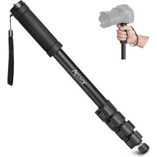Acuvar 62 'tomme monopod med integreret sikkerhedsrem og 4 sektion, der str?kker sig til alle digitale kameraer DSLR Mirrorless Compact Cameras C