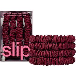 Slip Pure Silk Skinny Scrunchies Maroon