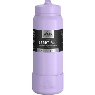 Hydrapeak 26oz Sport Isoleret vandflaske med halm eller chug låg lækage og spildt bevis holder drikkevarer koldt i 24 timer varmt i 12 timer prem