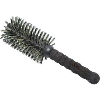 Ibiza Hair Round Boar Bristle Brush (MB4-65mm) | Forstærket Blonde & Black Bristles med korkhåndtag | For volumen og glathed | Tilføjer tekstur o