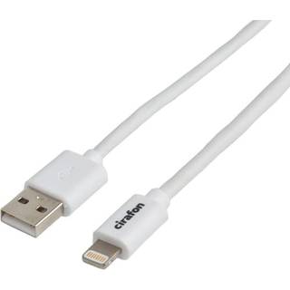 Cirafon Ipad/iphone/ipod-opladning/datakabel 3m. Hvid