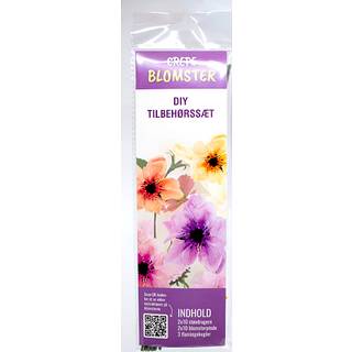 Crepe blomster DIY tilbehørssæt (På lager i varehus)