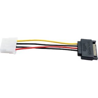 Eletra SATA 15P M - Molex 4P F 10Cm strømkabel