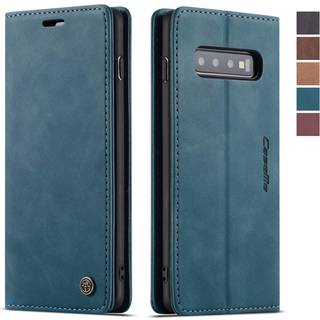 Samsung Galaxy S10 Case Samsung Galaxy S10 Wallet Case Magnetic Stand Flip Beskyttelsesd?ksel L?der Flip Cover Purse Style Med ID & Credit Card S