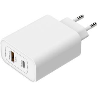 Eletra USB-C vægoplader 65W PD 2 porte, hvid ➞ På lager - klar til levering og afhentning