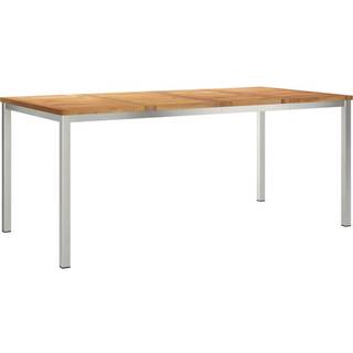 Udendørs Spisebord 180x90x75 cm Massivt Teaktræ