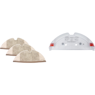 Mopper og Moppeholder til Roborock S5 / S5 Max / S50 / S6 MaxV - 3stk Pakke