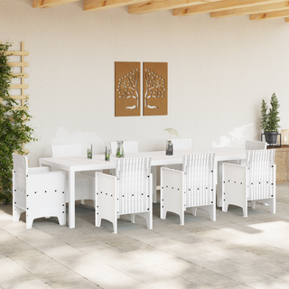 Have Bord Hvid 300x100x73 cm Poly Rattan