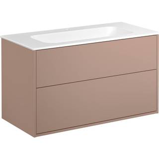 GBG Artic møbelsæt 100cm 2sk/vask mat hvid/peach
