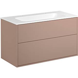 GBG Artic møbelsæt 100cm 2sk/vask 2hh mat hvid/peach