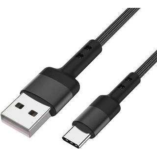 Caruba USB-A til USB-C sort 100 cm