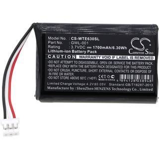 Batteri til Wacom Airliner WS100 Tablet mfl.