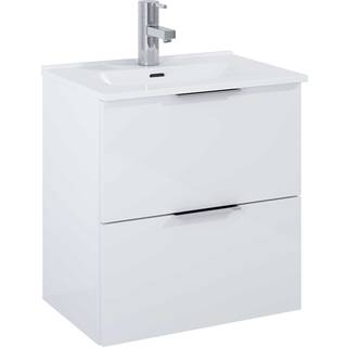 Tvättställsskåp Opus Vit Blank 50x36 cm med Handfat Vit Blank