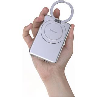 Dudao K28S Wireless Powerbank 5000mAh. 20W, MagSafe, Trådløs & USB-C. Silver