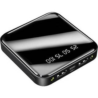 Mini Power Bank 20000mAh - 2x USB - Sort