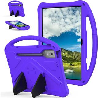 EIDERWOOD Lenovo Idea Tab Pro Tablet Håndværker Cover m. Stå Funktion og Håndtag - Lilla