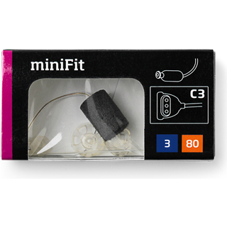 Oticon - MiniFit Receiver 80 (Side: Venstre, Størrelse: 3) - Gratis fragt