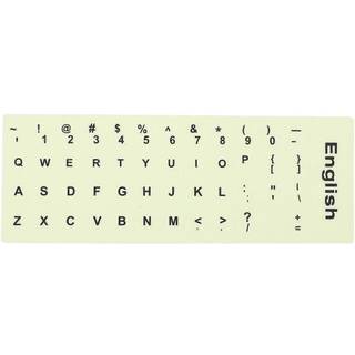 1 Sheet Glow In The Dark Keyboard Sticker English Keyboard Replacement Sticker