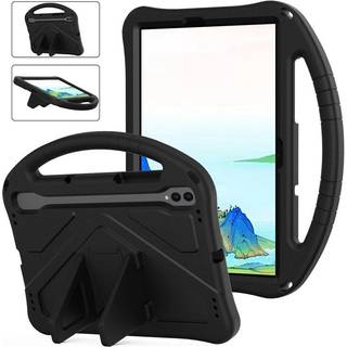 Samsung Galaxy Tab S9 / S8 / S7 - EIDERWOOD Børne Cover m. Håndtag & Ståfunktion - Sort