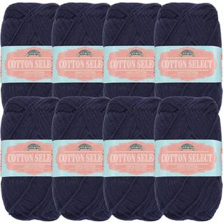 Jubileeyarn Cotton Select Yarn - Sport Weight - 50G/Skein - Deep Ocean Blue - 8 Skeins