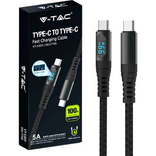 1m USB-kabel Type C - sort