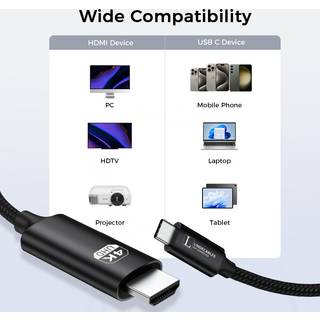 LindeCables USB-C 3.1 til HDMI 2.0 4K 60Hz Premium Kabel - 3 m Sort Type: USB-C 3.1 til HDMI 2.0 Opløsning: Understøtter op til 4K (3840 x 2160 pixels) ved 60Hz Kompatibilitet: Kompatibel med USB-C enheder som laptops, tablets og smartphones .