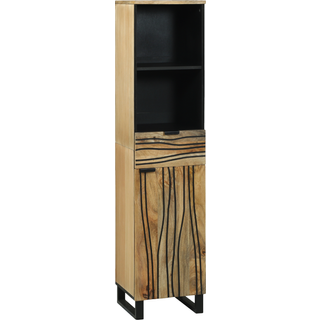 Badeværelsesskabsunder Brun 38 x 33 x 160 cm Konstrueret træ