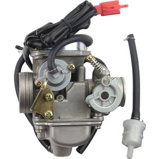 GOOFIT PD24J Carburetor 24mm Carb for 4 Stroke Gy6 125cc 150cc ATV Go Karts Motorcykel Scooter Mopeds 152QMJ 157QMJ Motor