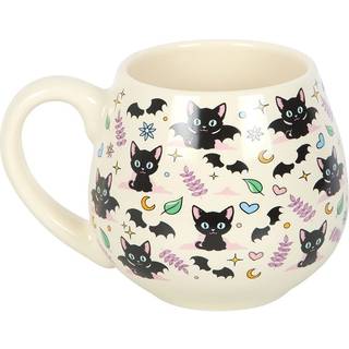„Cute & Creepy“ Mystic Kaffeetasse mit Katzenmotiv