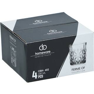 Elegante drikkeglas 230 ml - 4-pak