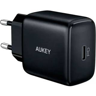 AUKEY Vægoplader med Quick Charge PD, 25W, USB-C - Sort
