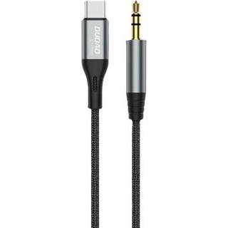Dudao L11ProT USB-C til Minijack-kabel - Type-C/3.5mm - 1m - Sort