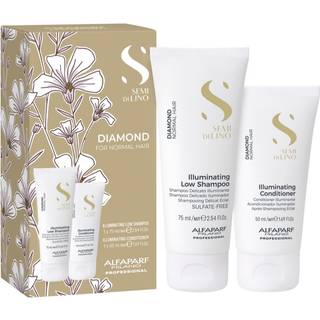 Alfaparf Milano Semi di Lino Diamond Minisize Kit rejsesæt For strålende glans - 2 stk.