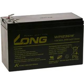 KungLong Bly-Gel Batteri UP9-12 kompatibel med Panasonic Type LC-R127R2PG1 12V 9Ah (Erstatter også 7,2Ah