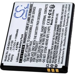 Batteri passer til Seniormobil Emporia Touch Smart 2, V188, Type AK-V188