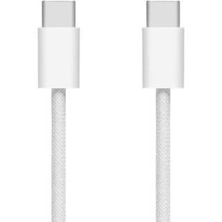 Linocell Flettet USB-C til USB-C kabel 240 W - Hvid 2m