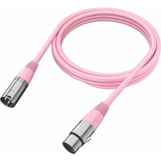 Fifine XLR Kabel - 3pin - 1.8 Meter - Lyserød