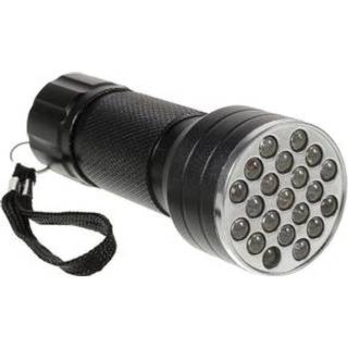 UV-lommelygte med 21 LED'er - 395NM - sort