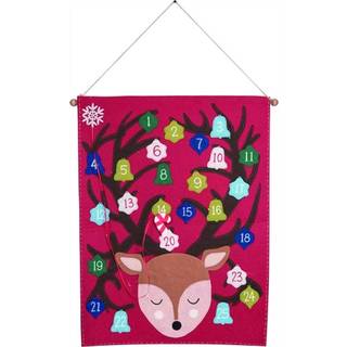 Transpac Kids Fabric Reindeer Head Adventskalender Nedtælling